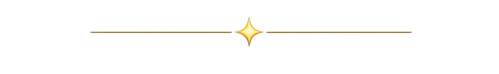 Decorative gold star divider